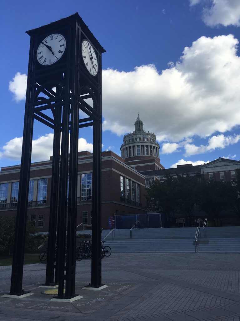 The Clock Tower in front of Rush Rhees Library