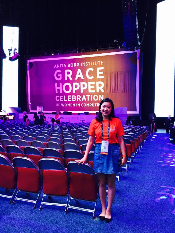 I was volunteering at Grace Hopper Celebration 2016 conference in exchange of a conference registration waiver