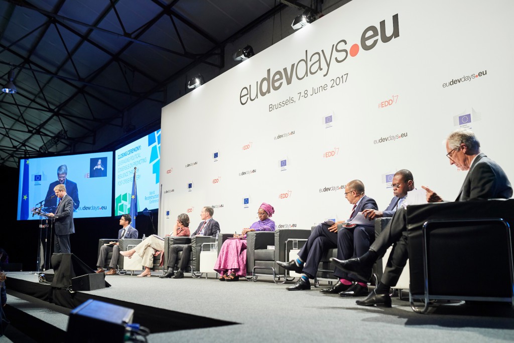 The panel at European Development Days