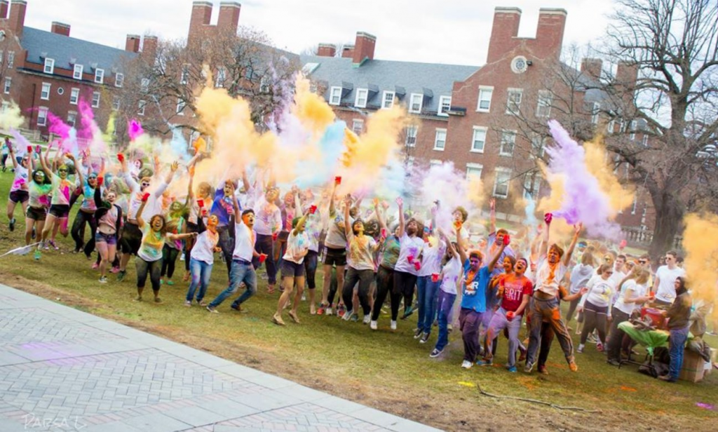 Hindu Students' Association during Holi festival