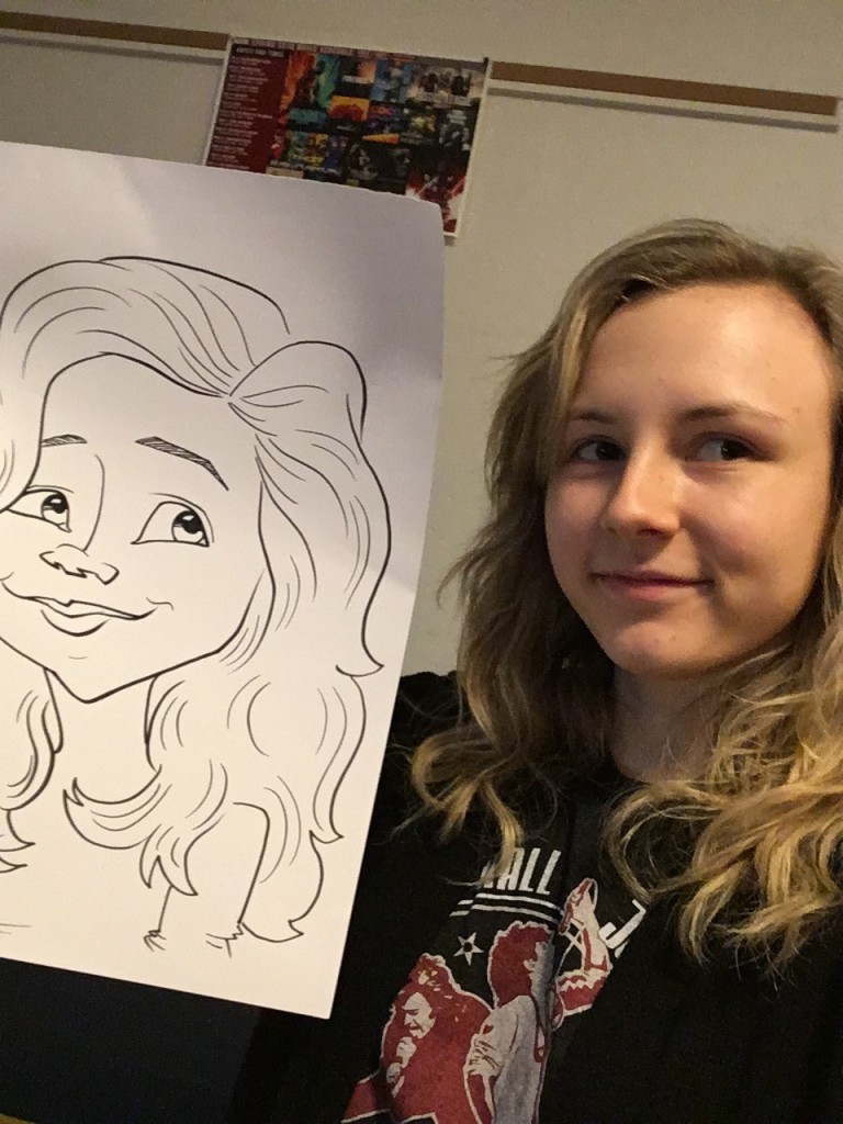 Me with my caricature!