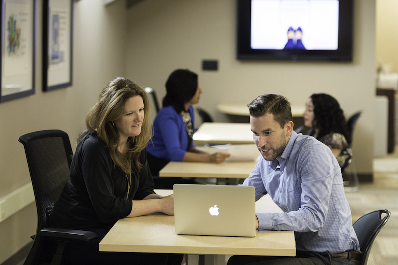 the Gwen Greene Career and Internship Center in University of Rochester's Dewey Hall is pictured July 6, 2017. // photo by J. Adam Fenster / University of Rochester