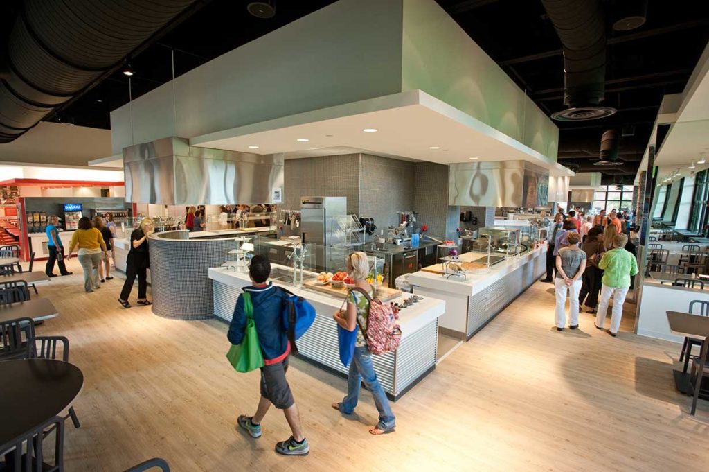 An interior view of Danforth Dining Hall.